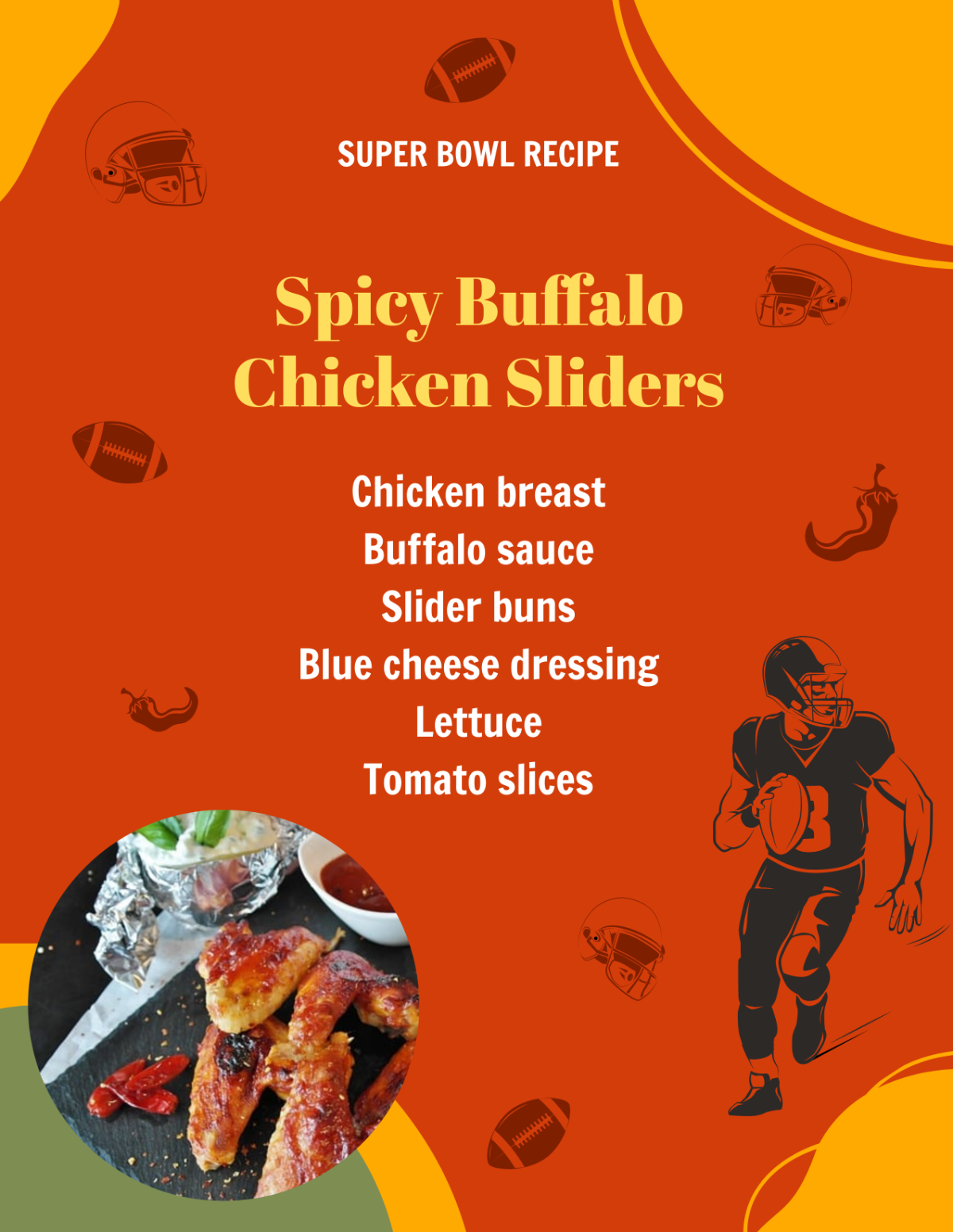 Super Bowl Party Recipe Template