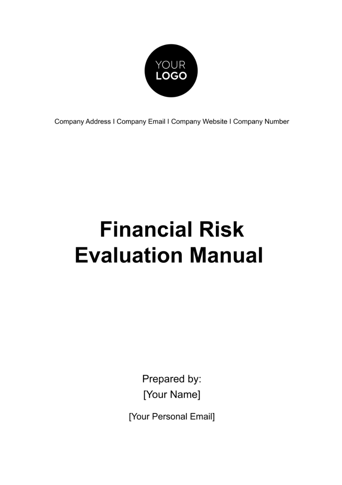 Financial Risk Evaluation Manual Template