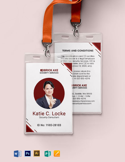 security id template psd