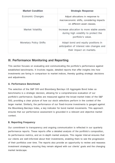 Free Financial Investment Management Template to Edit Online