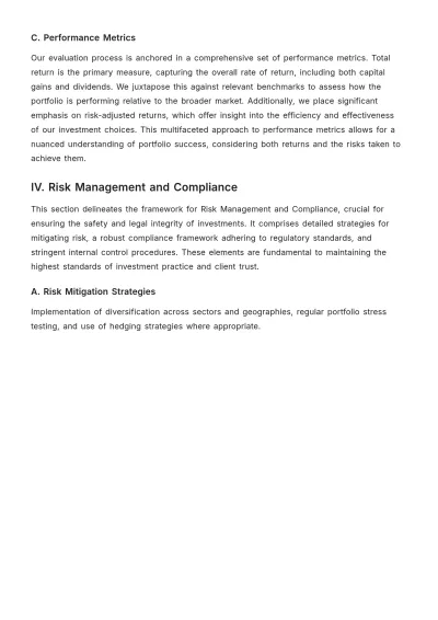 Free Financial Investment Management Template to Edit Online