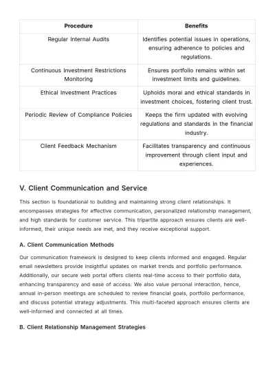 Free Financial Investment Management Template to Edit Online