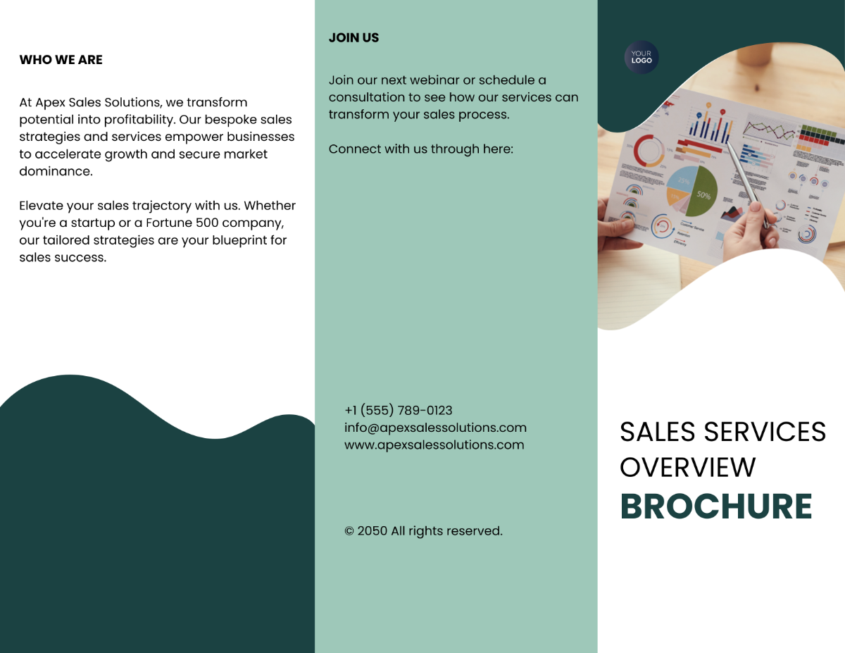 Sales Services Overview Brochure Template