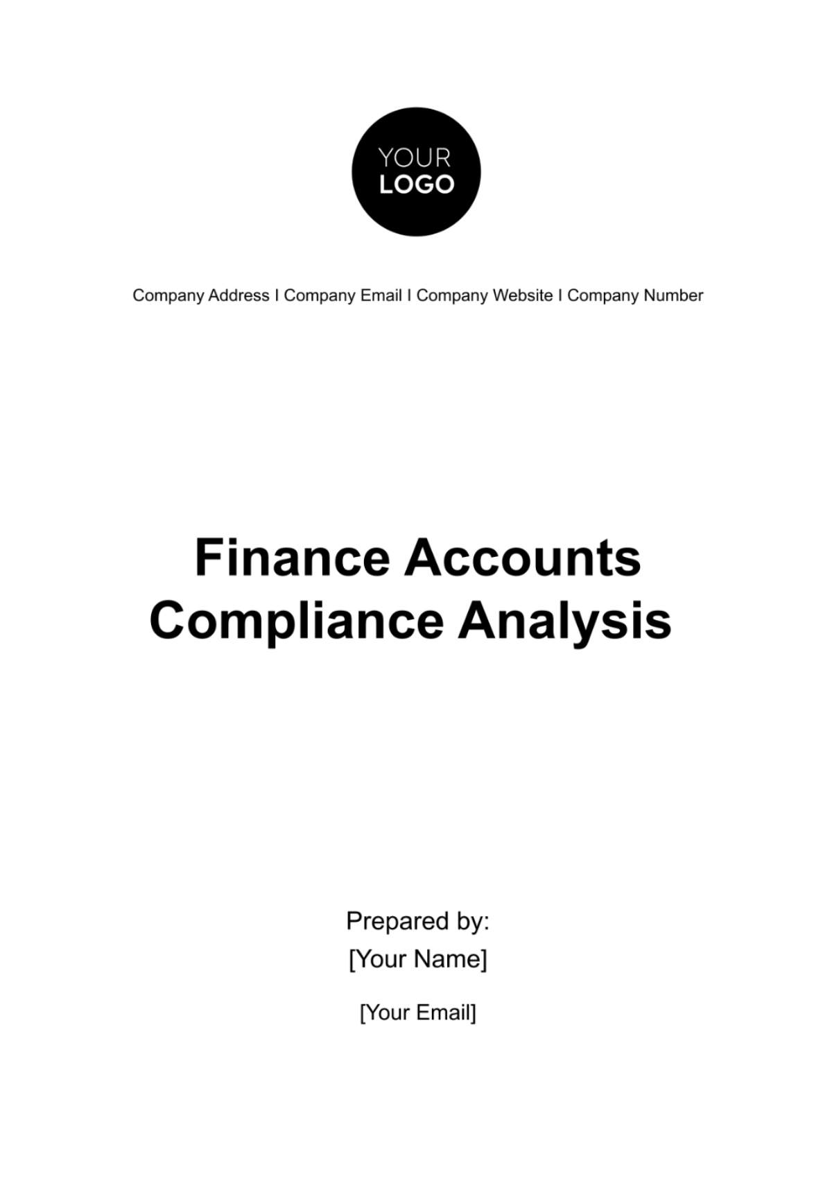 Finance Accounts Compliance Analysis Template