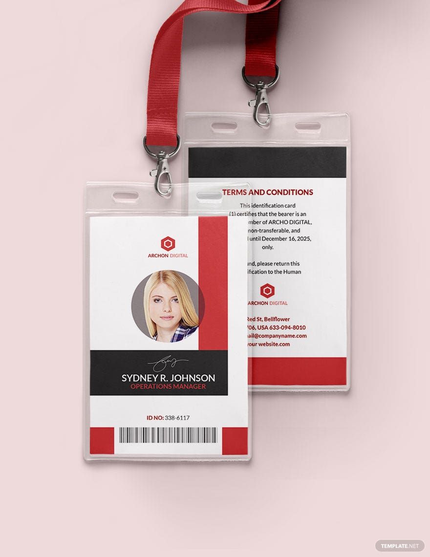 Modern Membership ID Card Template