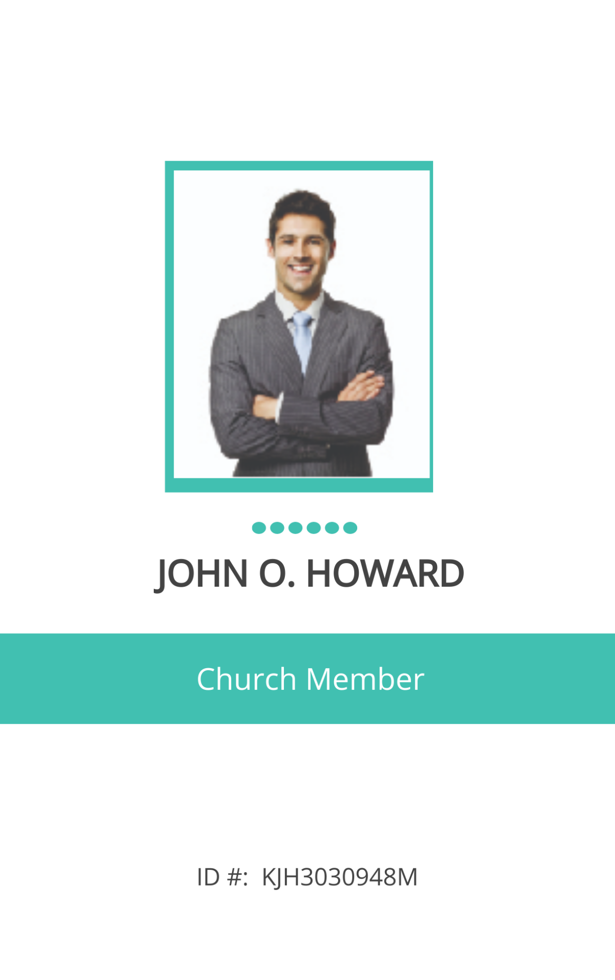 Printable Church ID Card Template