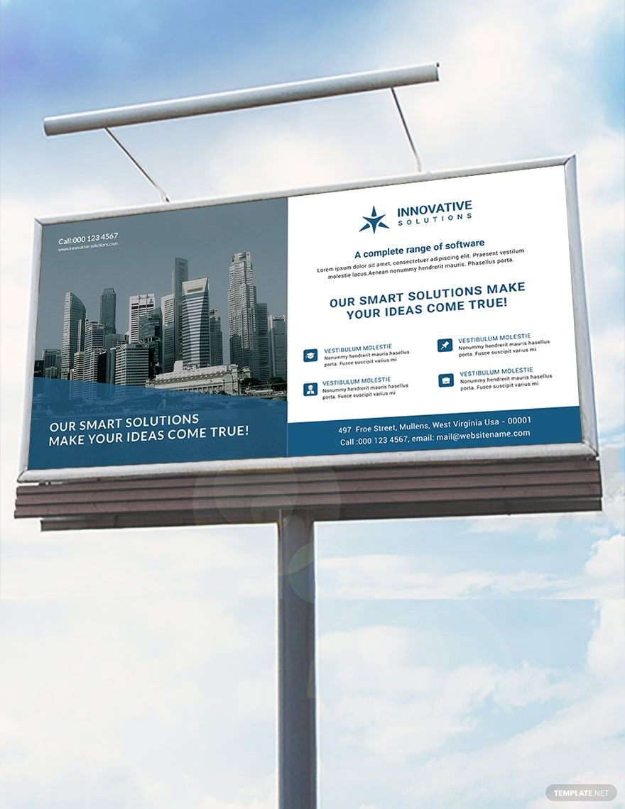 Business Solutions Billboard Template