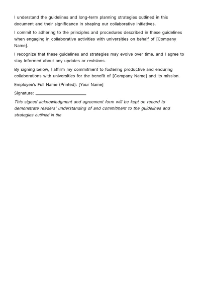 Free Collaboration with Universities for Training Guide HR Template to Edit Online