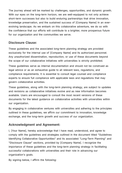 Free Collaboration with Universities for Training Guide HR Template to Edit Online