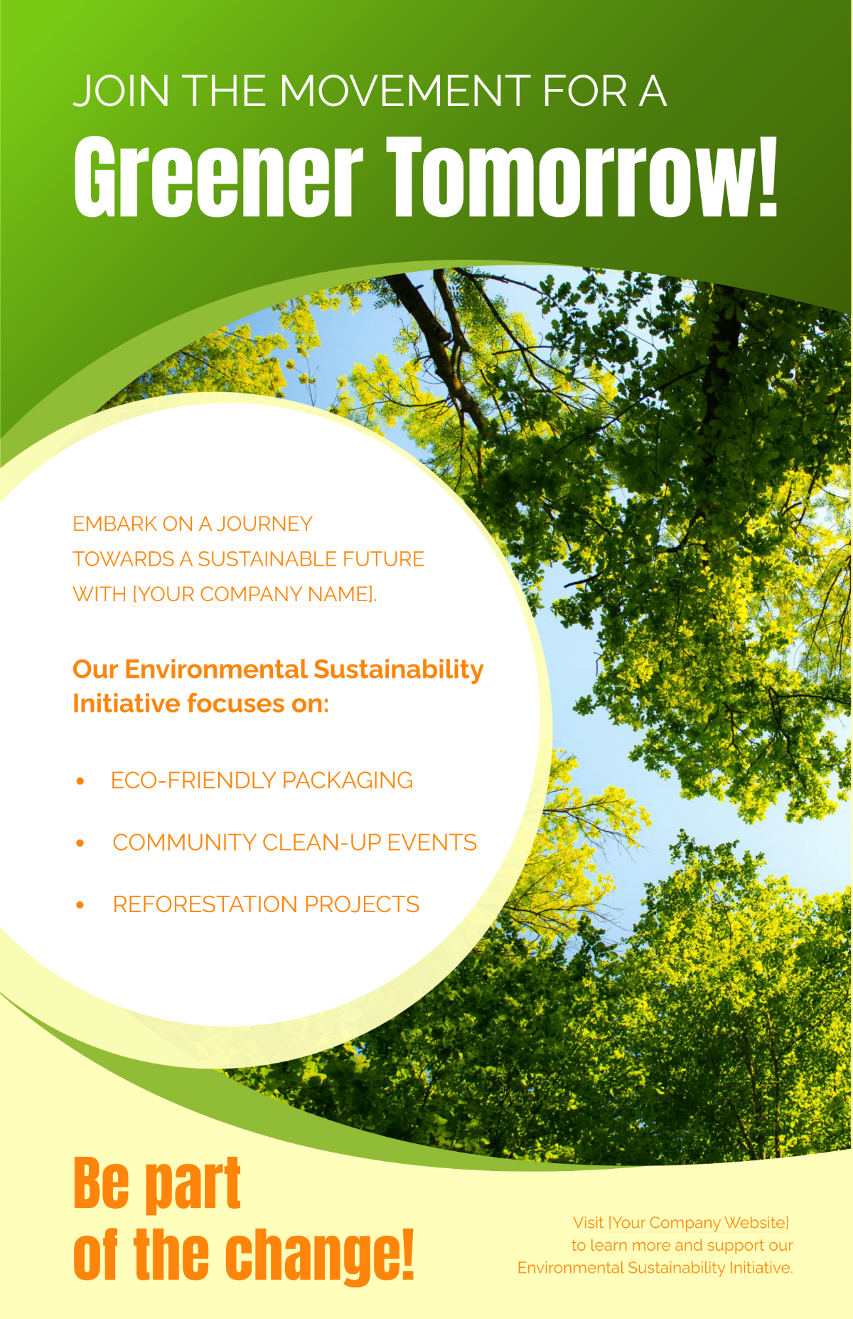 Environmental Sustainability Initiative Poster Template