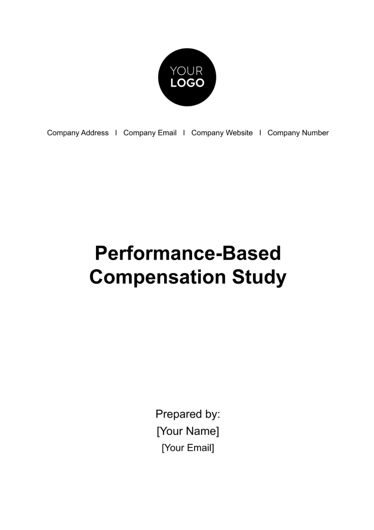 Performance-based Compensation Study HR Template - Edit Online & Download