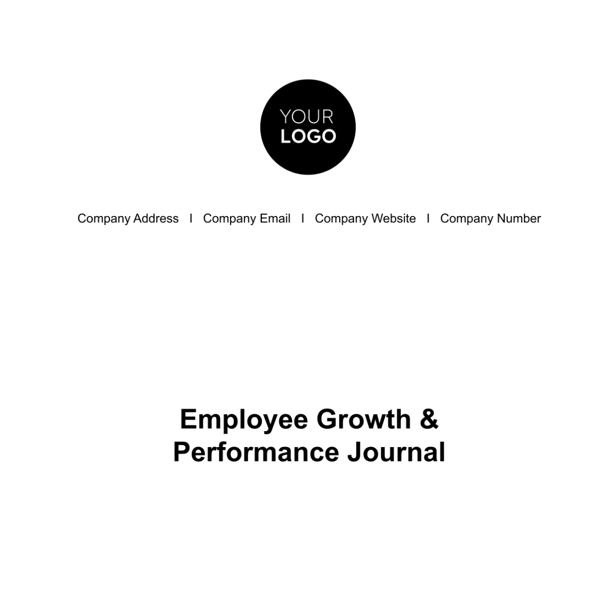 Employee Growth & Performance Journal HR Template - Edit Online ...