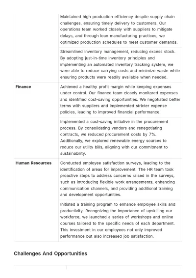 Free Monthly Performance Tracking Document HR Template to Edit Online