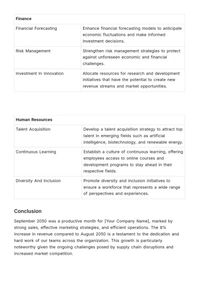 Free Monthly Performance Tracking Document HR Template to Edit Online