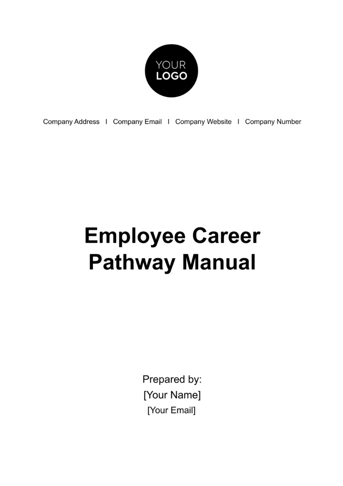 Free Employee Career Pathway Manual Template