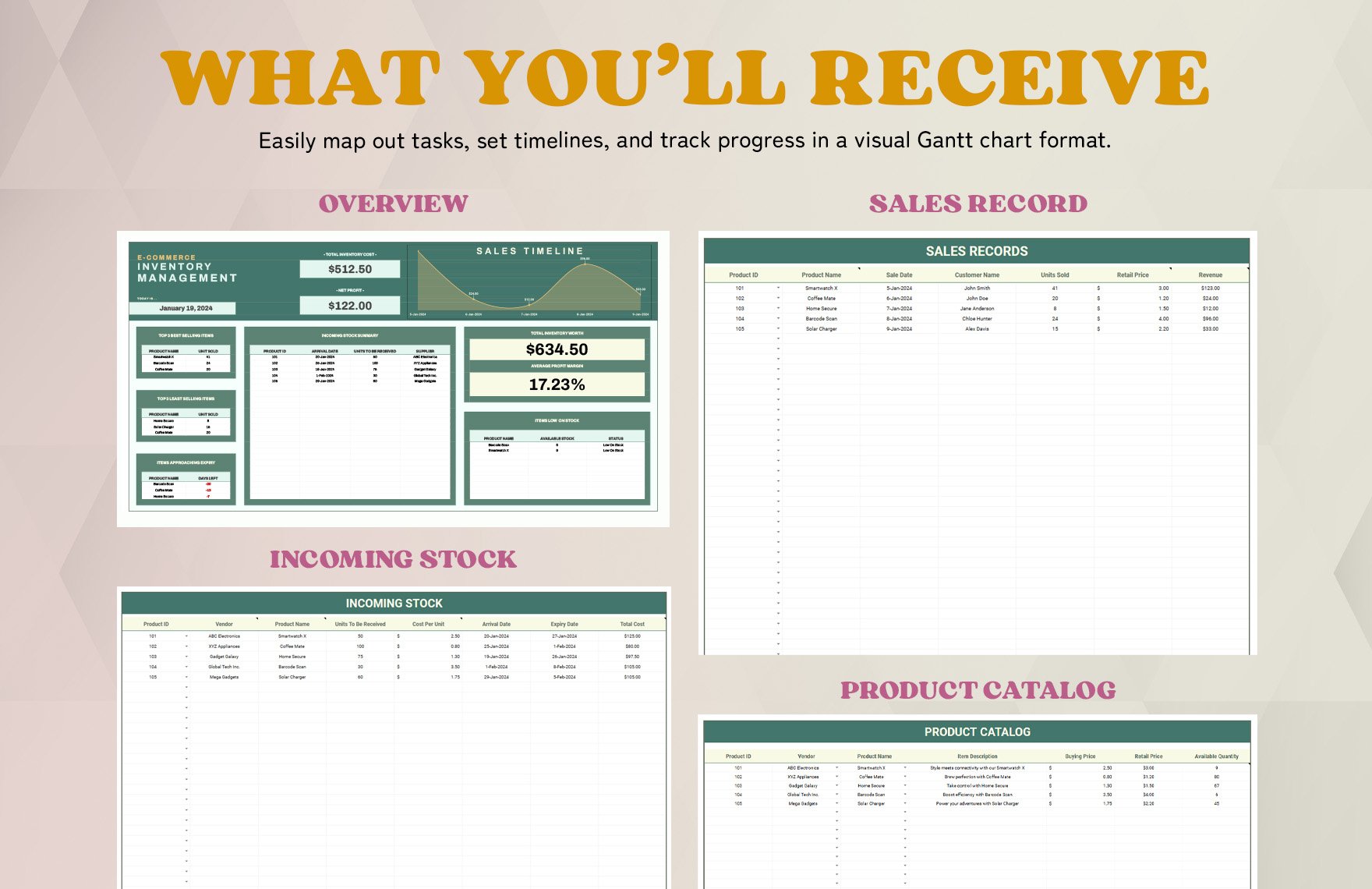 Ecommerce Inventory Management Template