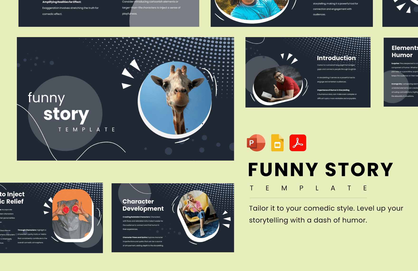 Free Funny Story Template in PDF, PowerPoint, Google Slides