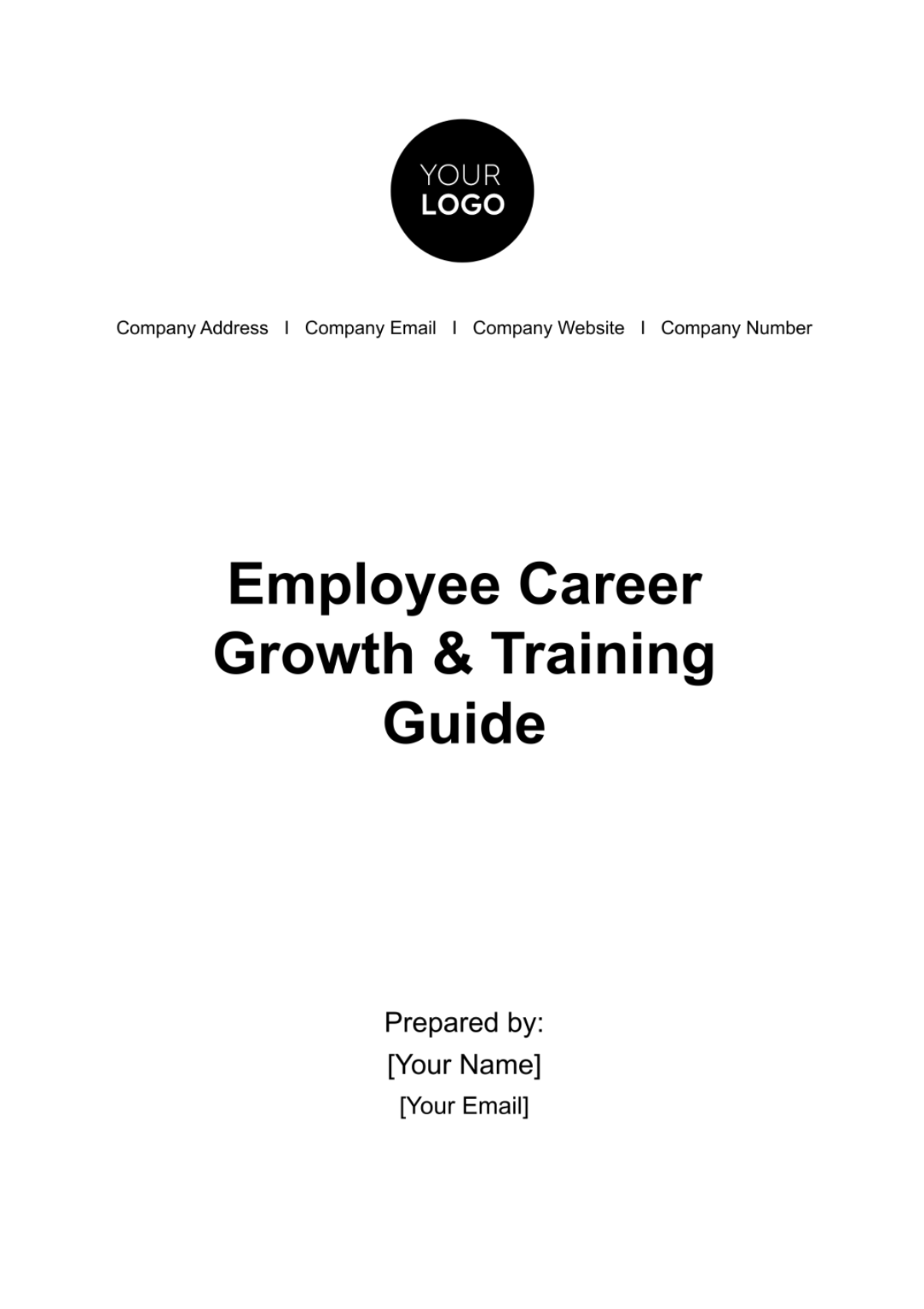 Employee Career Growth & Training Guide HR Template - Edit Online & Download