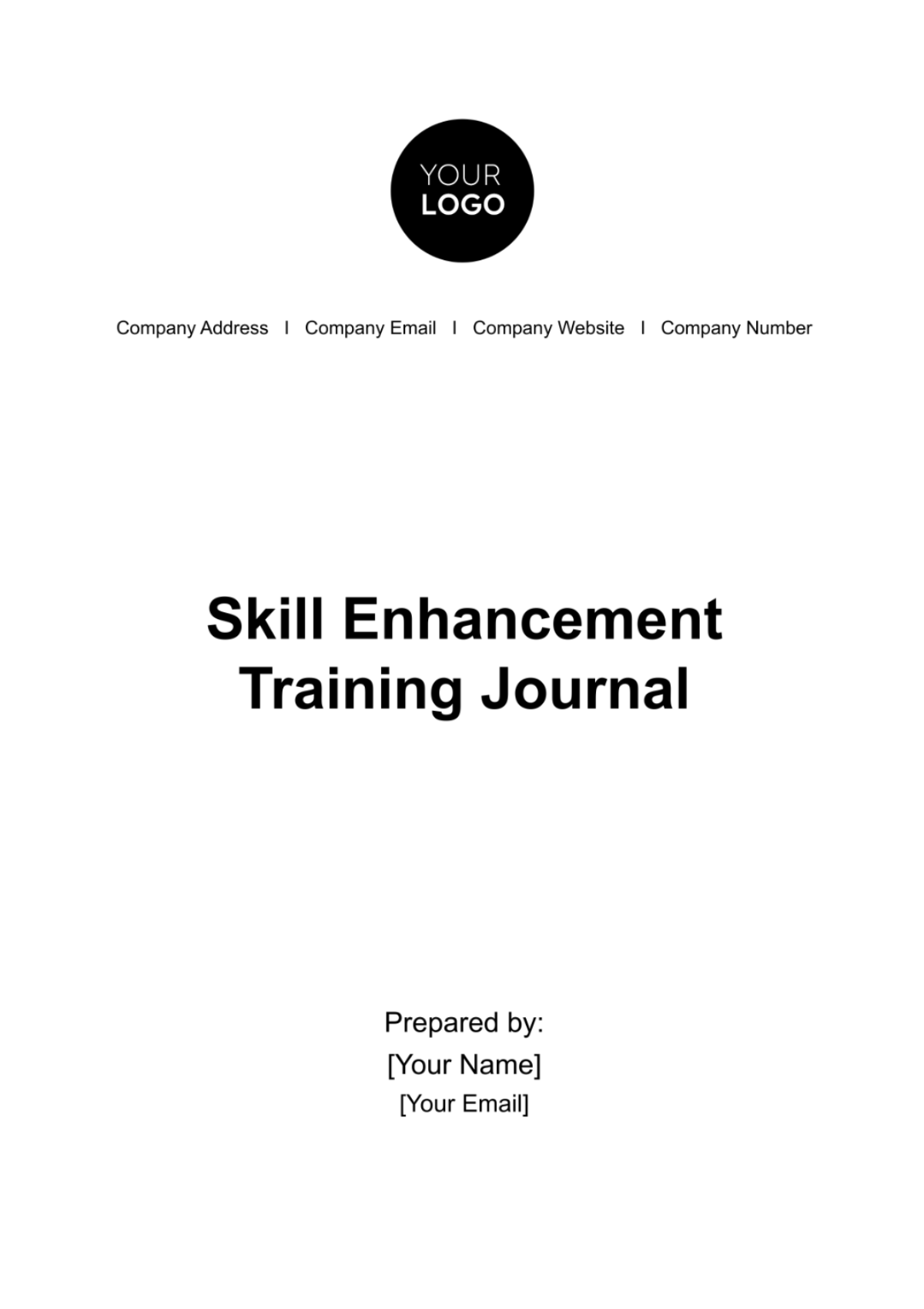 Skill Enhancement Training Journal HR Template - Edit Online & Download