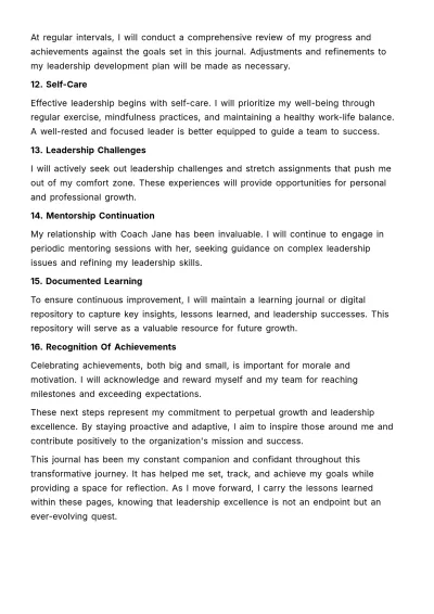 Free Skill Enhancement Training Journal HR Template to Edit Online