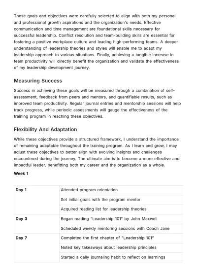 Free Skill Enhancement Training Journal HR Template to Edit Online