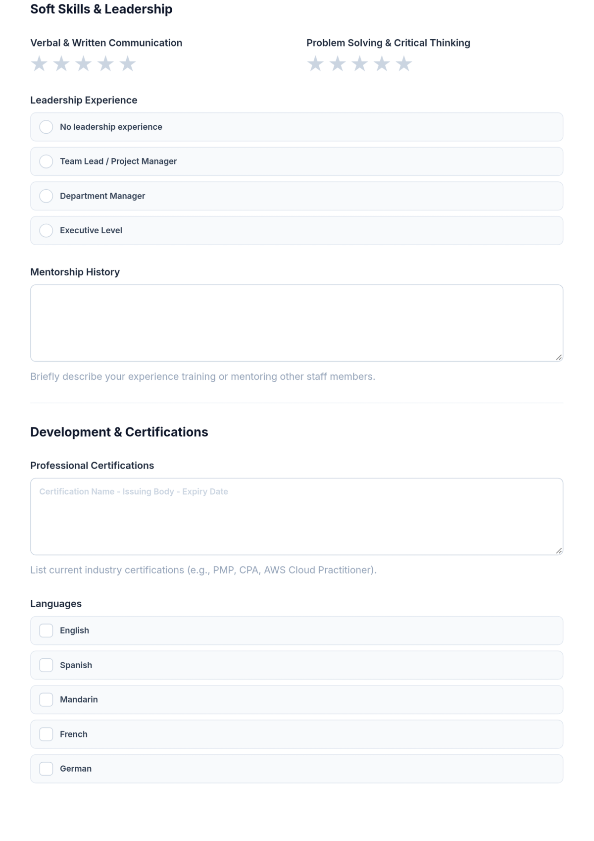 Free Skills Inventory Checklist HR Template & AI Maker Free Skills Inventory Checklist HR Template & AI Maker