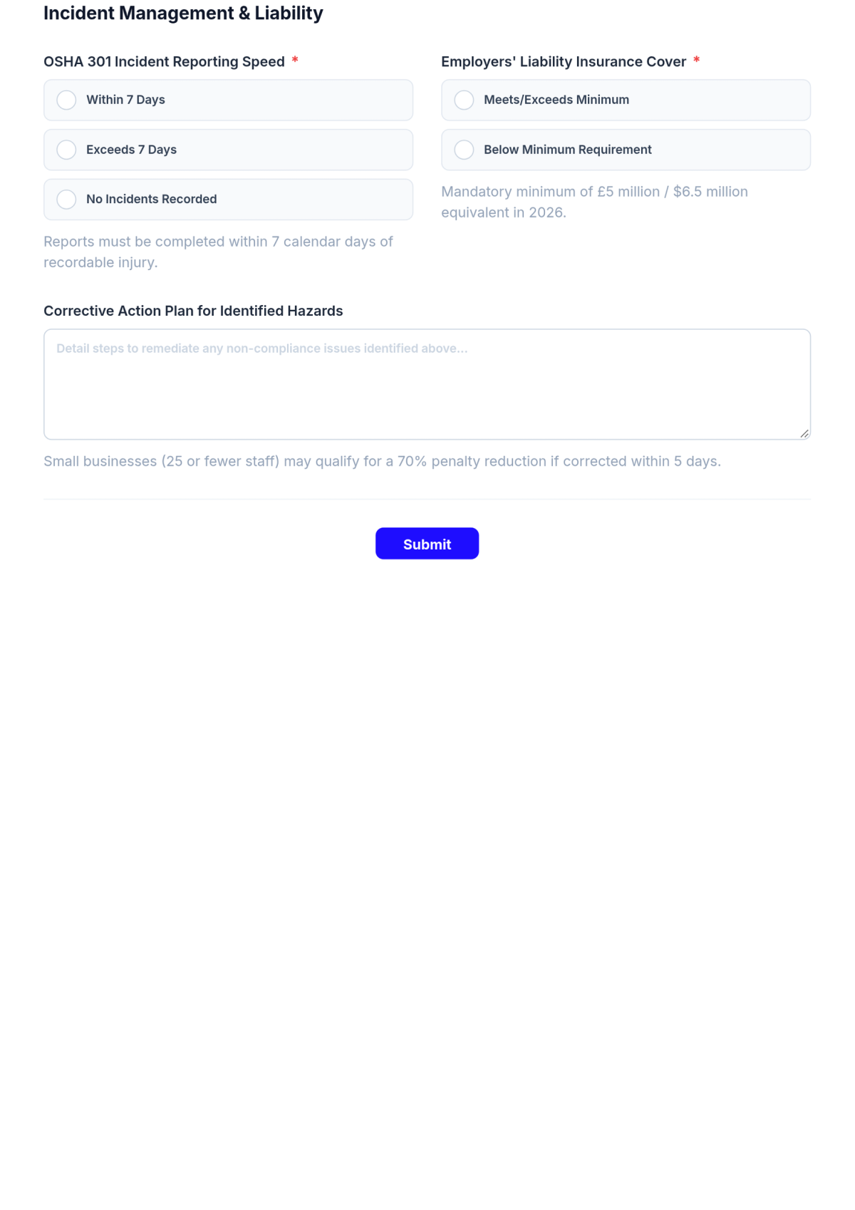 Free Health & Safety Compliance Checklist HR Template & AI Maker Free Health & Safety Compliance Checklist HR Template & AI Maker