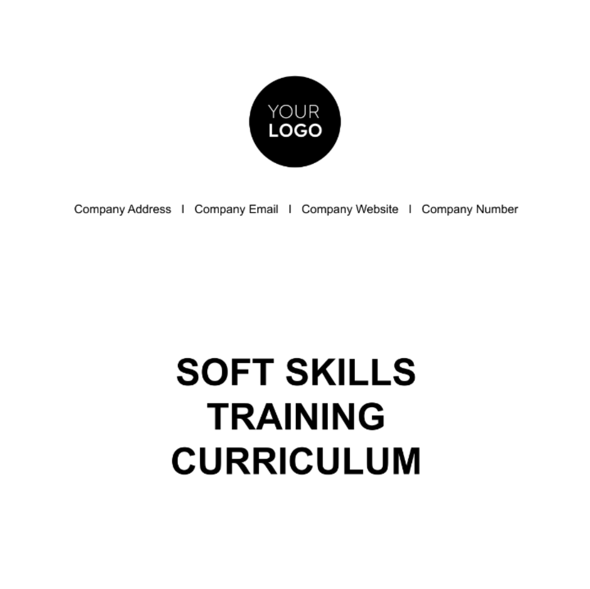 Soft Skills Training Curriculum HR Template - Edit Online & Download ...