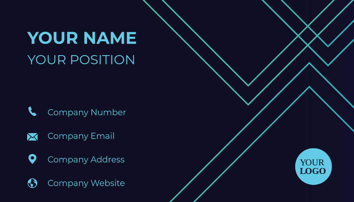 Tax Consultant Business Card Template