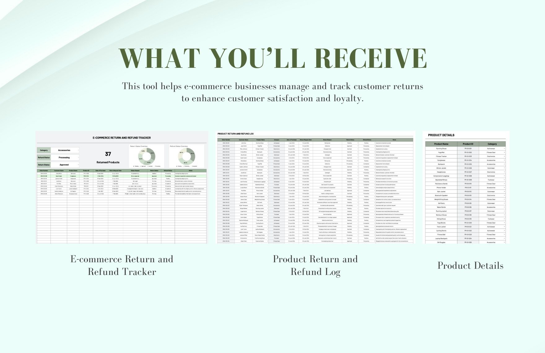 Ecommerce Return and Refund Tracker Template