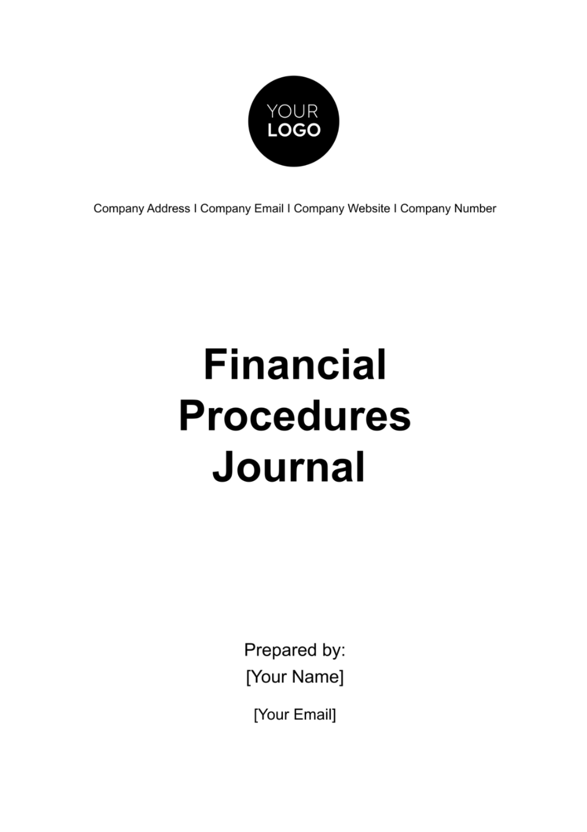 Financial Procedures Journal Template - Edit Online & Download