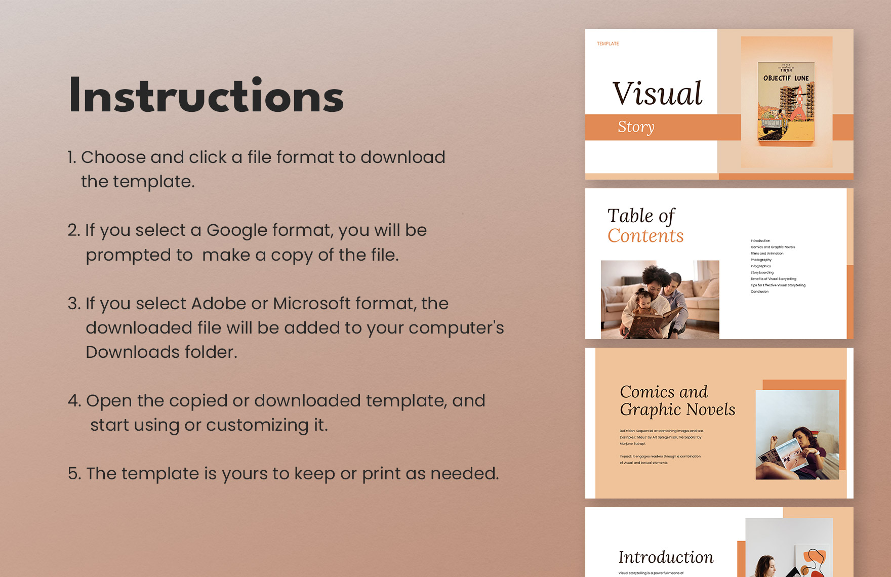 Visual Story Template
