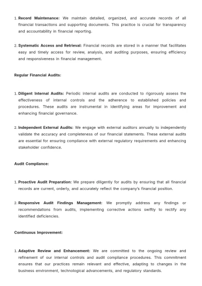 Free Accounting Policy & Procedure Manual Template to Edit Online