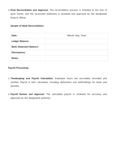 Free Accounting Policy & Procedure Manual Template to Edit Online