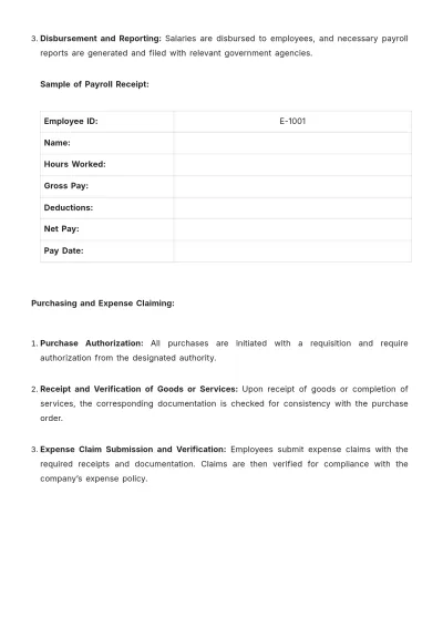 Free Accounting Policy & Procedure Manual Template to Edit Online