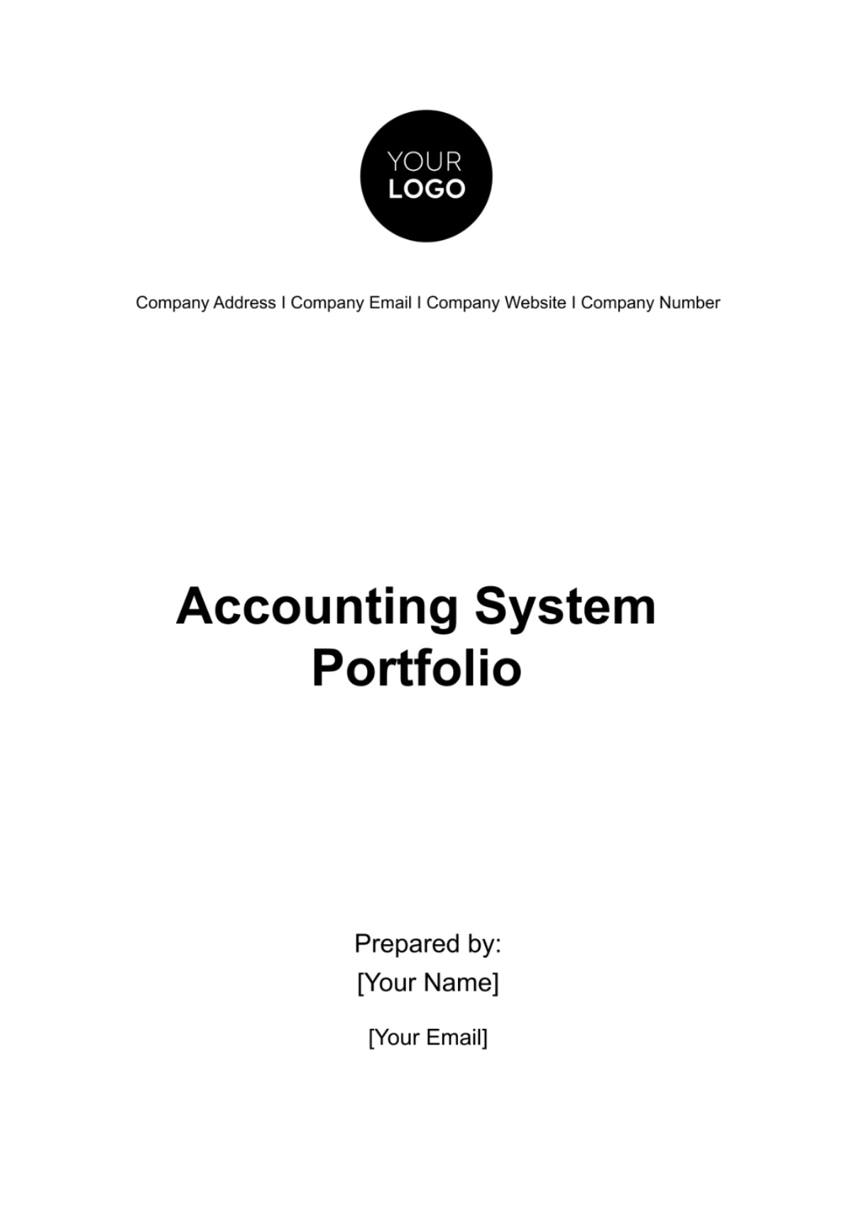 Accounting System Portfolio Template - Edit Online & Download