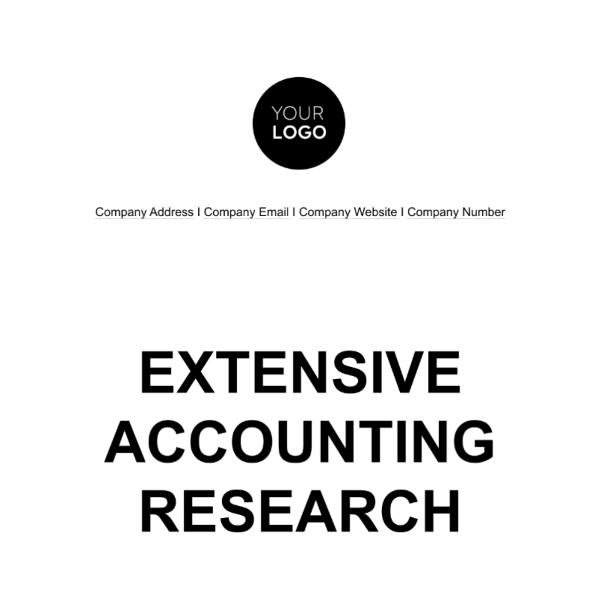 Extensive Accounting Research Template - Edit Online & Download Example ...