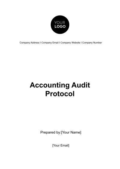 Free Accounting Audit Protocol Template to Edit Online