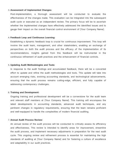 Free Accounting Audit Protocol Template to Edit Online