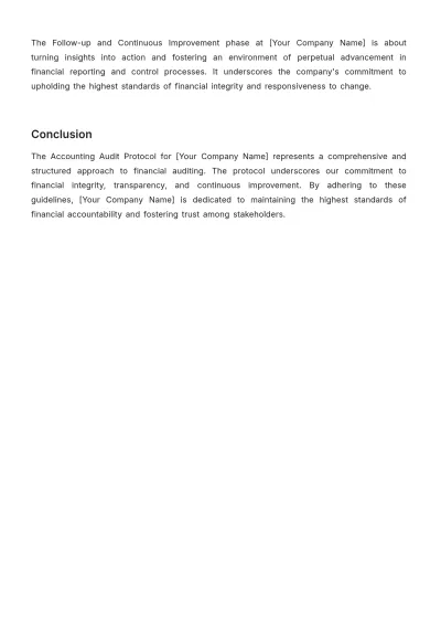 Free Accounting Audit Protocol Template to Edit Online