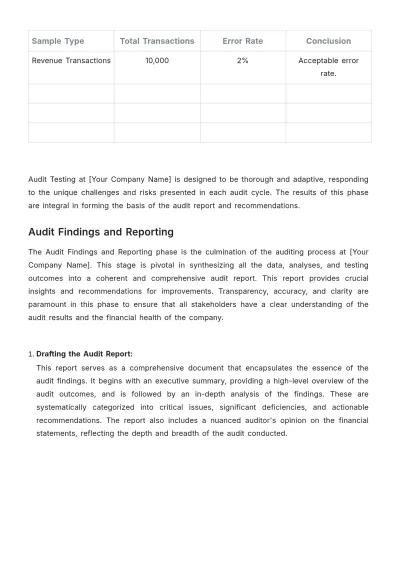 Free Accounting Audit Protocol Template to Edit Online