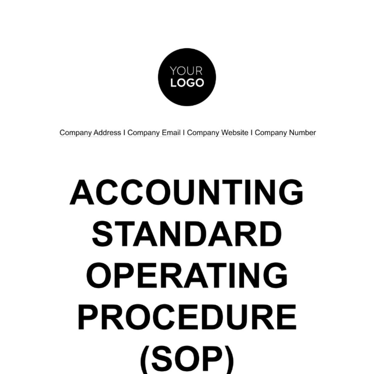 Accounting Standard Operating Procedure (SOP) Template - Edit Online ...