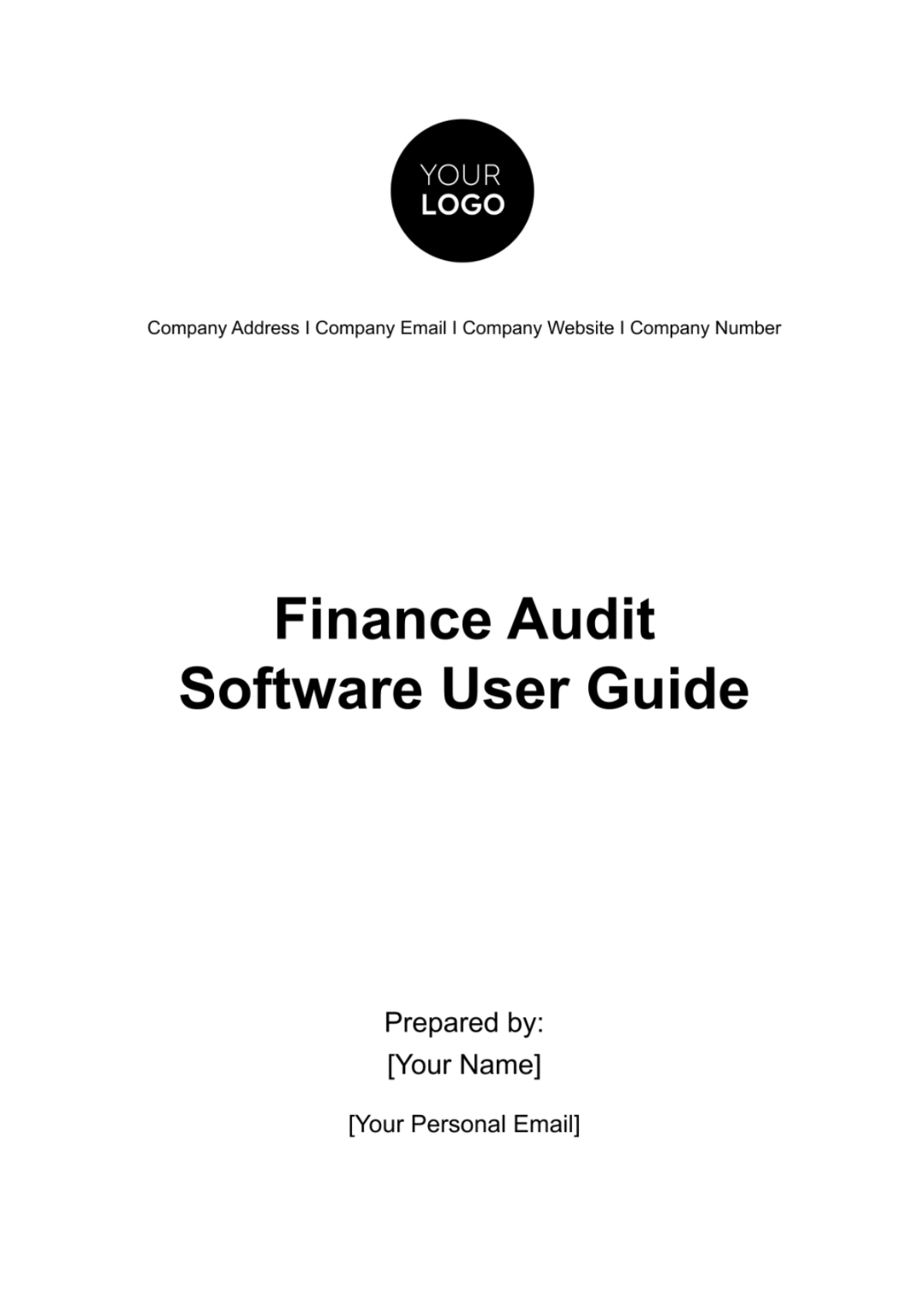 Finance Audit Software User Guide Template - Edit Online & Download