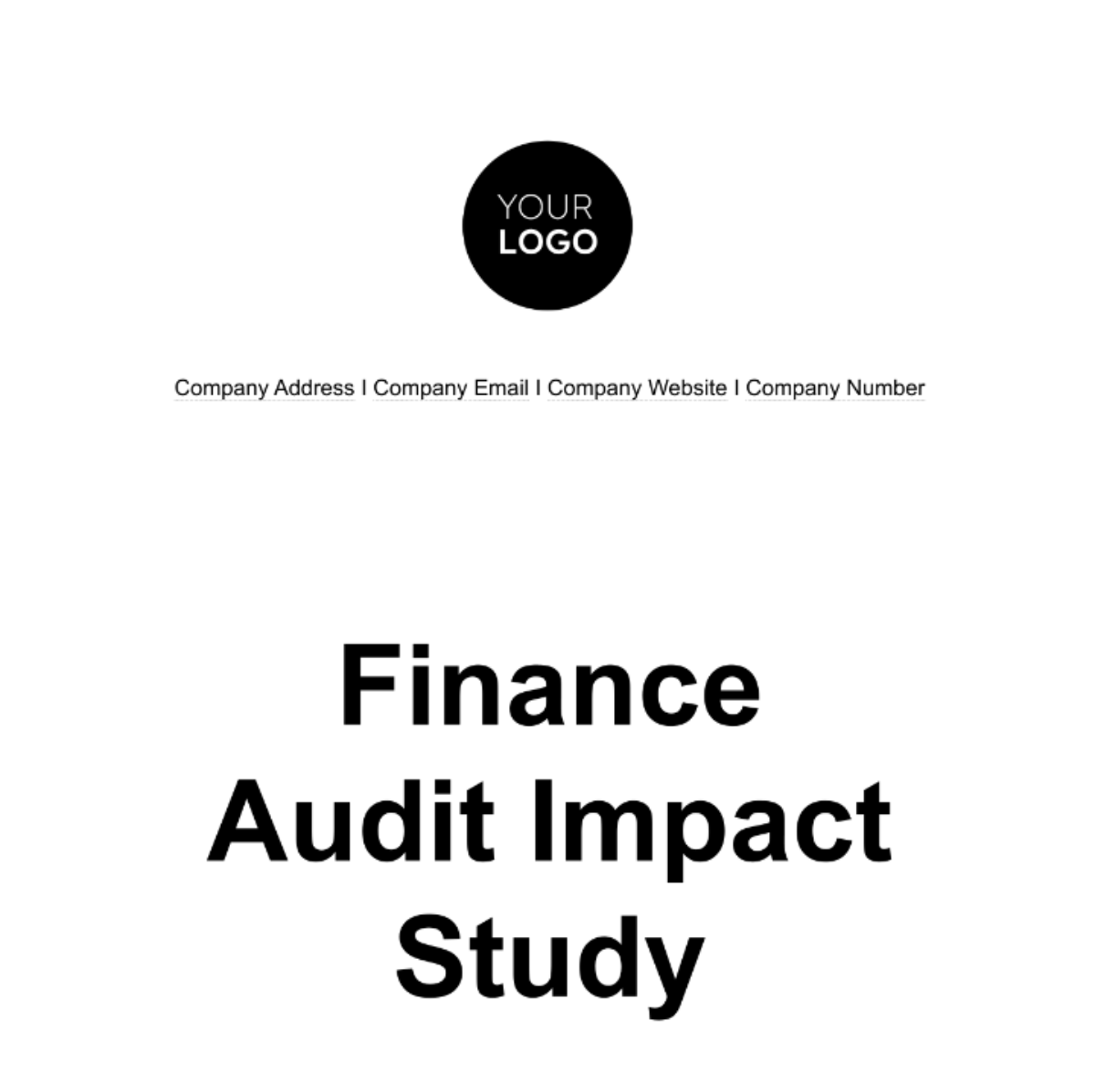 Finance Audit Impact Study Template