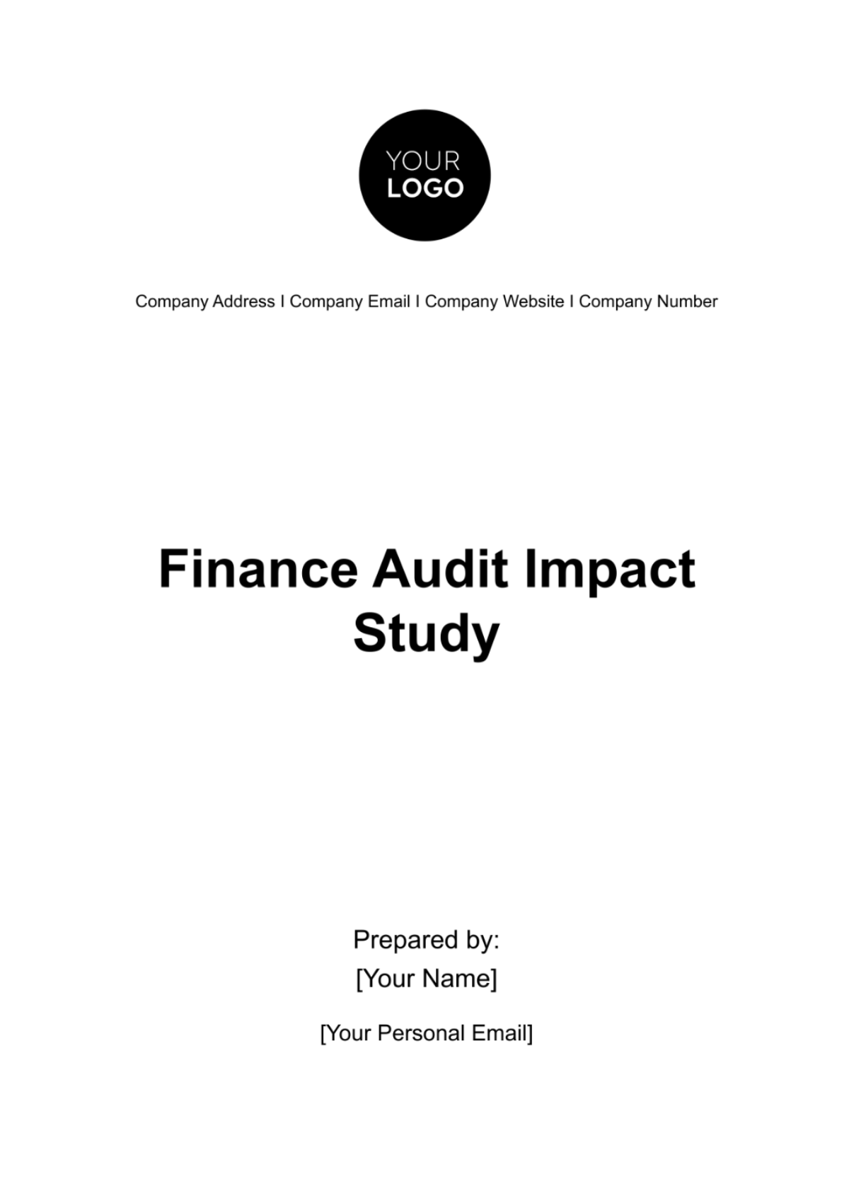 Finance Audit Impact Study Template - Edit Online & Download