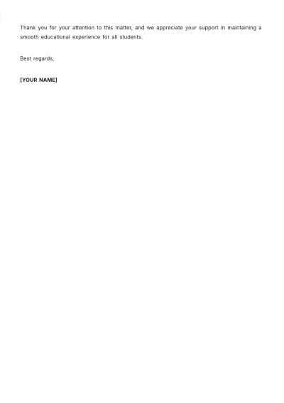 Free Formal School Excuse Letter Template to Edit Online