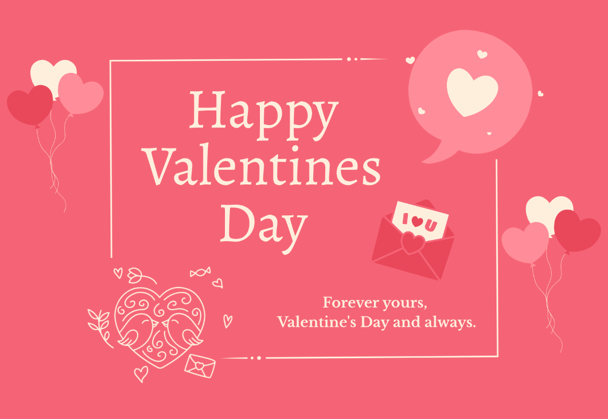 Valentine's Day Cards Template