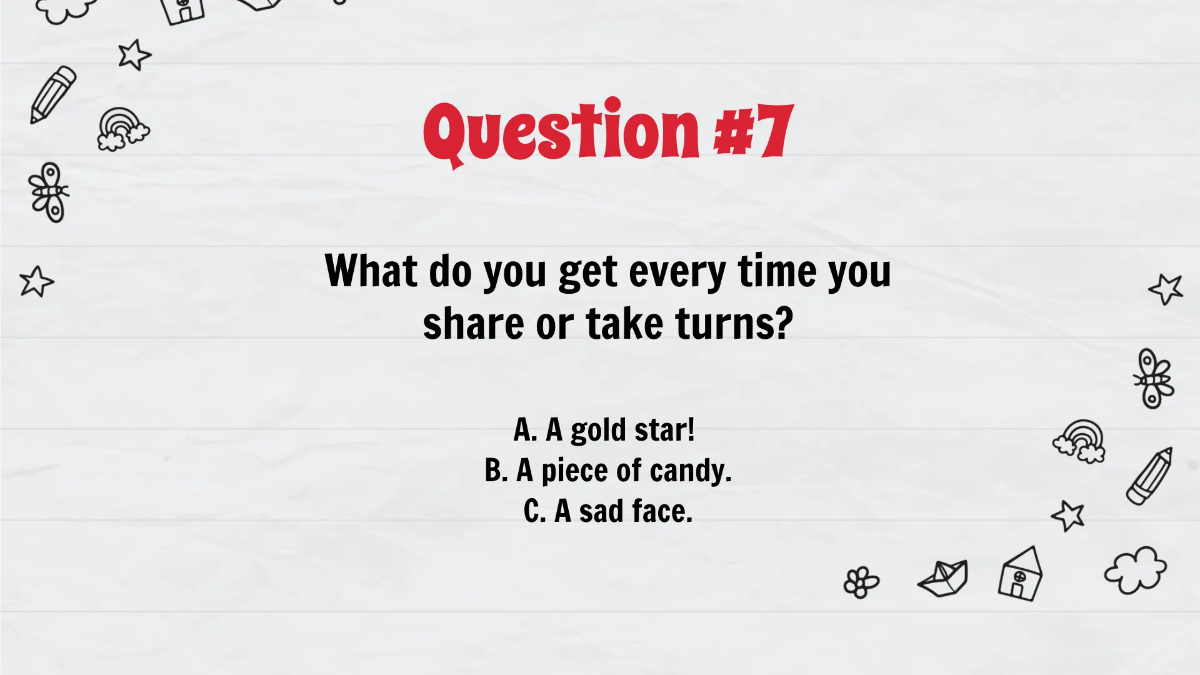 Free Sharing and Taking Turns Template to Edit Online