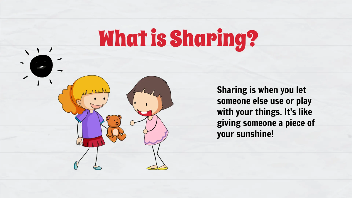 Free Sharing and Taking Turns Template to Edit Online