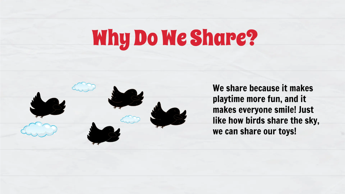 Free Sharing and Taking Turns Template to Edit Online